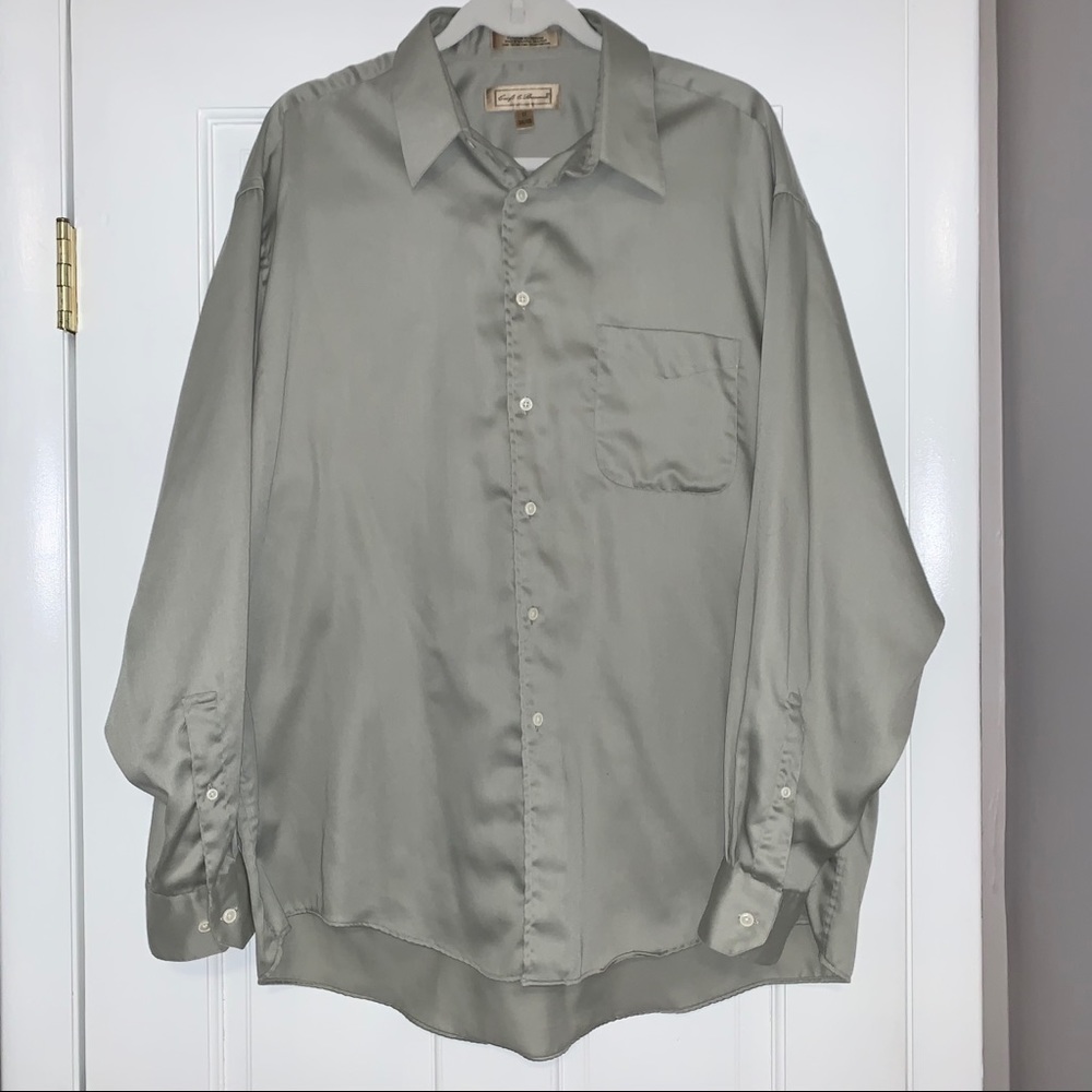 Croft & Barrow button-down long sleeve dress shirt, neck size 17